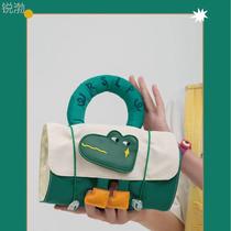 2022 New Upgrade Cute Cartoon Crocodile Makeup Toilet Toiletries to include bag travel