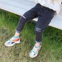 (20% off for 1 piece)Boys Slim jeans Spring and Autumn casual pants Baby spring childrens clothing Big boy boys spring clothes