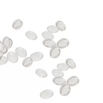 Mechia Salon Beads Transparent Color Oval Beads Organic Glass Bean Chia Slices Color Card Work Boilerplate Display Accessories