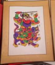 Zhuxian Town Wood New Year Painting Qishan Foot Zhaogong Town House Ruyi God Classic Gate God New Year Painting