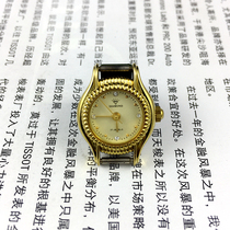 Shanghai Watch four plant diamond brand yellow shell huang mian manual mechanical watch with a diameter of 21mm sent strap 1