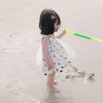 Girl dress summer 2019 new foreign baby childrens dress little girl princess skirt puffy gauze dress tide