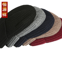 Hengyuanxiang hat men warm wool hat winter thick cotton hat men winter tide cold cycling knitted hat men