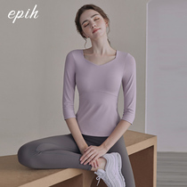 Yoga suit suit womens autumn professional high-end fashion elegant fitness sports advanced sense of three-point sleeve 2021 new