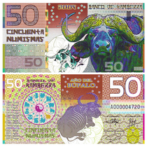 New UNC Bank of Canberra 元 50 2009 Lunar Year of the Ox Plastic Banknote Commercial Commemorative Note