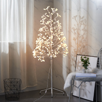 Shake sound LED birch tree lamp Luminous Christmas decoration lighting INS girl heart net red room layout Forest colored lamp
