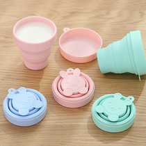 Japanese folding Cup portable water Cup travel business trip gargle Cup silicone cup telescopic mini outdoor drinking cup