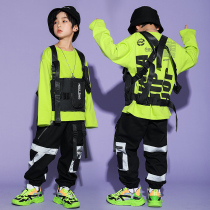 Children Street Dance Suit Men And Women Personality Hip Hop Kids Hiphop Rack Subdrum Performance Costumes Show Costumes Autumn Tide