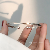 S925 sterling silver bracelet female summer Mobius ring bracelet ins niche design advanced sense young hand jewelry silver jewelry