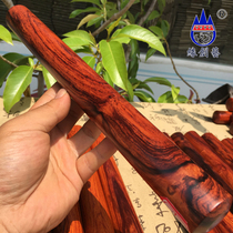 Red Wood Rolling Stick Whole Wood 30cm One Figure Solid Wood Beads Material Myanmar Big Red Acid Branches Wood Noodles Stick