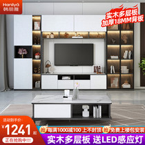 TV cabinet Composition minimalist Living room Serie custom wall cabinet Background wall Decorative Cabinet TV Wall Cabinet Integrated Bookcase