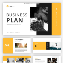 (Simple business) yellow stable magazine style work report PPT Template fashion high-end atmosphere PPT Template