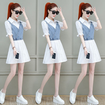 Shirt dress Spring Summer 2022 new woman this years popular little boy reduced temperament two suit skirts