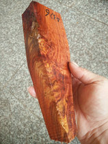 D376 Zambia blood sandalwood red wood small material with shape by hand DIY handmade water wave texture material