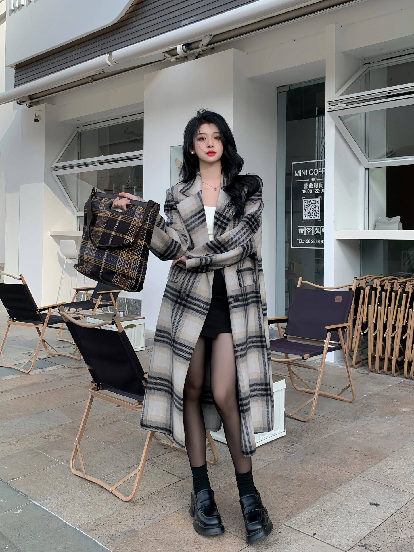 小野和子冬季黑丝光腿神器 加绒双层设计保暖不臃肿 替换装方便实用