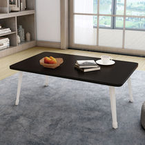 Folding table small kang table home floor dining table small dining table tatami floating window table bed table big table size small square table short table