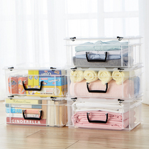 Jeko Tenex storage box 18L transparent storage box Plastic storage box Clothes finishing box Bed bottom wardrobe