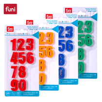 Funi CT-991 small digital magnetic grain 0-9 refrigerator stickers Kindergarten early learning digital stickers Baby recognition magnet magnet small magnetic numbers 4-color magnetic buckle magnet teaching digital magnetic stickers