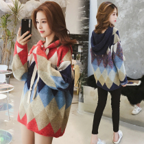 Pregnant women sweater womens spring dress Korean loose coat fashion model 2022 new maternity spring autumn set