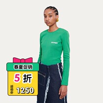 Italy SUNNEI LONGSLEEVE CHEST SMALL LOGO PRINTING LONG-sleeved T-SHIRT TEE made in Italy