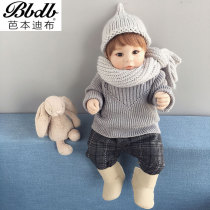 Childrens clothing baby clothes shirt boys baby girl coat childrens knitted coat sweater 0-123 years old