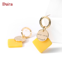 Earrings Female Explosion 2021 Autumn and Winter New Tide Red 925 Silver Needle Advanced Temperament Fashion Atmosphere Earrings