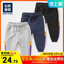 Boys sports pants Autumn Spring and Autumn models 2021 new childrens clothing children Children Baby 1 year old 3 autumn trousers tide