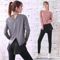 Gym yoga suit women Spring and Autumn fashion large size fitness clothes fat mm loose sportswear two-piece set thin tide