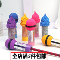 Pencil sharpener Childrens creative cute shape twist pen knife Pencil sharpener Primary school student pen knife with erasable rubber