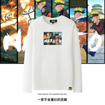 Naruto's Growth History Original Fun Printing Independent Design Naruto Animation Long Sleeve T-shirt Male