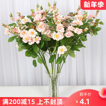 Simulation flower wedding flower arrangement road guide flower bedroom living room decoration floral iceberg rose flower arrangement