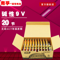 Nanfu 9V alkaline battery 20 multimeter Mike microphone toy 6LR61 square laminated nine volts 6F22