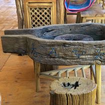 Solid Wood practical tea table small apartment balcony party tea table full living room household tea table Garden dry bubble table