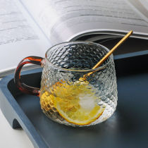 Wooden upper Japan-style hammer tattoo glass cup with a home water cup with a cup of tea cup office flower tea cup for drinking water glass