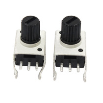 Type 09 RV09B1035K10K50K100K Vertical round shaft straight foot curved foot plum blossom handle volume potentiometer