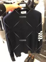 thom browne 18 autumn and winter TB classic round neck pullover sweater mens and womens knitted cashmere sweater