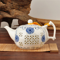 Ceramic TEAPOT Jingdezhen BLUE and WHITE EXQUISITE KUNG FU TEAPOT SINGLE POT 250ML SMALL POT 450ML LARGE POT