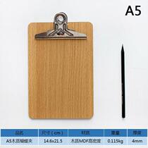Restaurant writing pad clip poo sign notepad lettule opening single clip A4 plate clip board clip cardboard