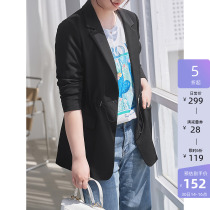 MsShe Big Code Womens Dress 2022 New Spring Dress Fat Mm Conspicuge Adjusted Cashews Flap Temperament Suit Jacket