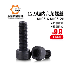 M10 12 Grade 9 high strength screw cylindrical head hexagon socket socket head flat tail screw bolt screw