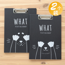 A4 folder folder folder small fresh writing exam archivebook office supplies pad folder multilayer students write the pallet with stationery booksheet writing menu high school roll clip paper