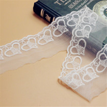 1033568 peach heart wind chimes cotton mesh embroidery special diy handmade clothing accessories accessories lace lace
