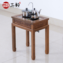 Ming and Qing mahogany furniture chicken wing tea table tea table tea table Ming and Qing classical solid wood small square induction cooker special price
