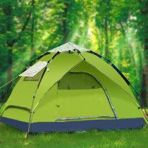 Feituo tent outdoor 2 people 3-4 people double family set camping camping rain-proof automatic field tent