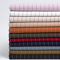 High-grade stretch striped fabric skirt A- line dress suit pants vest set skirt dyed garment fabric