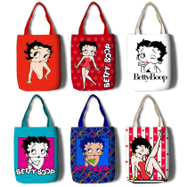 Shopping bag Betty doll Betty Boop male and female boxed with a simple shoulder bag hand carrying handbag