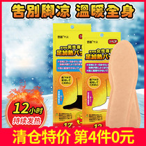 12 hours of feet warm and hot Japanese wild Japanese winter warm self-heating warm foot pad insole men and women 1 pair
