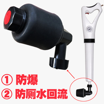 Toilet dredger accessories Sewer gun through the air head New explosion-proof head effectively prevent toilet water reflux