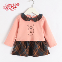 Spring new childrens clothing for girlsclothing childrens blouses girlsblouses blouses blouses for young children Long sleeves hooded