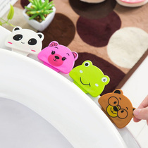 The handle of the toilet lid toilet cartoon sanitary handle handle toilet anti-dirty hand cover flap